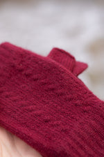 Cawdor Cashmere Wristwarmers - Wine