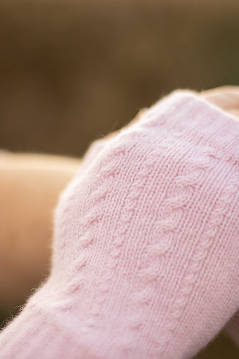 Cawdor Cashmere Wristwarmers - Blossom