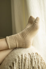 Skye Cashmere Socks - Latte